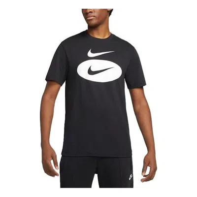 Nike Sportswear Swoosh Oval T-shirt 'black'