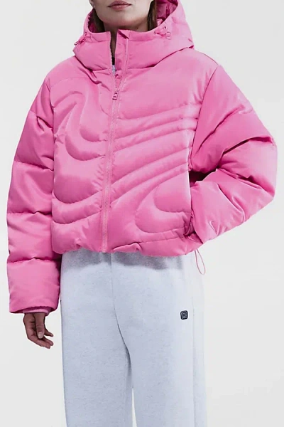 Nike Sportswear Swoosh Series Therma-fit Oversized Down Puffer Jacket In Pink, Women's At Urban Outfitter