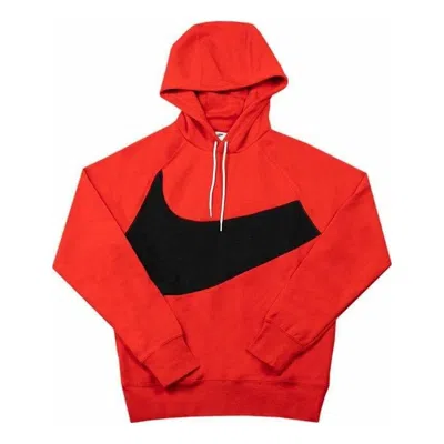 Nike Sportswear Swoosh Tech Fleece Pullover Hoodie 'university Red Black'