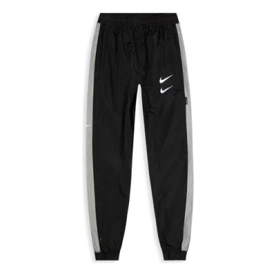 Nike Sportswear Swoosh Woven Pants For Men Grey Gray In Black