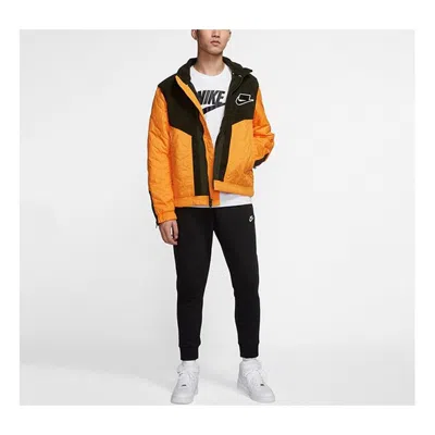 Nike Sportswear Synthetic-fill Sports Jacket Gold Yellow Goldyellow In Multi
