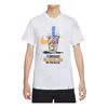 Nike Sportswear Cotton Graphic T-shirt In White