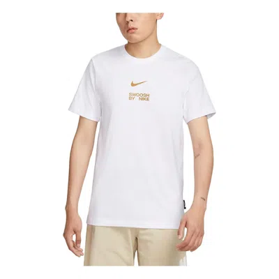 Nike Sportswear T-shirt 'white Gold'