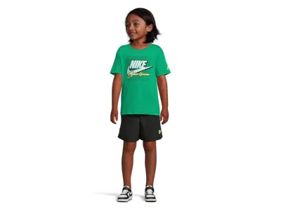 Nike Sportswear Taffeta Short Set (little Kid) Boy's Shorts Black : 6 Little Kid, Cotton/polyester In Multi
