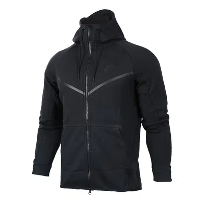 Nike Tech Windrunner Zip Hoodie In Black