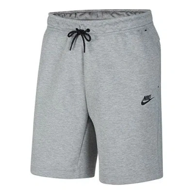 Nike Sportswear Tech Fleece Athleisure Casual Sports Knit Breathable Shorts Gray In White