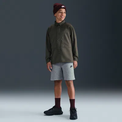 Nike Sportswear Tech Fleece Big Kids' (boys') Shorts In Green