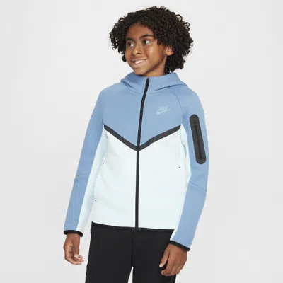 NIKE SPORTSWEAR TECH FLEECE BIG KIDS' FULL-ZIP HOODIE,1015664522