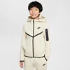 Nike Sportswear Tech Fleece Big Kids' Full-zip Hoodie In Brown