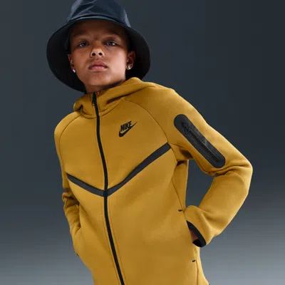 Nike Sportswear Tech Fleece Big Kids' Full-zip Hoodie In Pattern