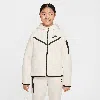 Nike Kids' Women's  Sportswear Tech Fleece Girls' Full-zip Hoodie In Sail/black/black