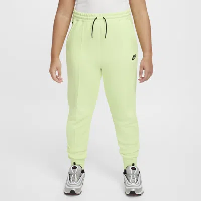 Nike Sportswear Tech Fleece Big Kids' (girls') Jogger Pants (extended Size) In Green