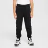 Nike Sportswear Tech Fleece Big Kids' Jogger Pants In Black/black/black