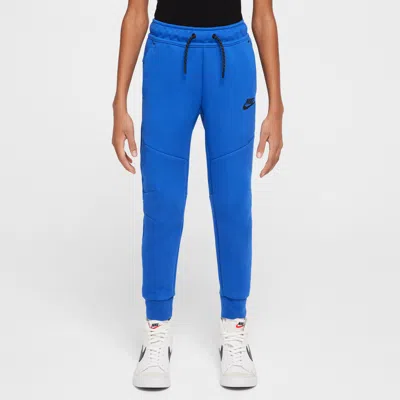 Nike Sportswear Tech Fleece Big Kids' Jogger Pants In Game Royal/black/black