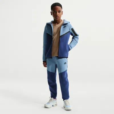 Nike Sportswear Tech Fleece Big Kids' Jogger Pants In Blue