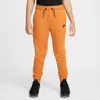 Nike Sportswear Tech Fleece Big Kids' Jogger Pants In Orange