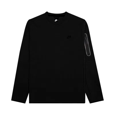 Pre-owned Nike Sportswear Tech Fleece Crew Sweatshirt 'black'