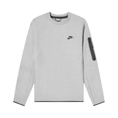 Pre-owned Nike Sportswear Tech Fleece Crew Sweatshirt 'grey'