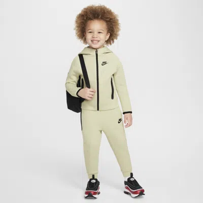 Nike Babies' Sportswear Tech Fleece Full-zip Set Toddler 2-piece Hoodie Set In Green