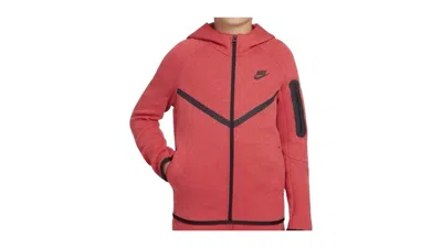 Pre-owned Nike Sportswear Tech Fleece Fullzip Hoodie In Red