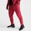 Nike Sportswear Tech Fleece Jogger Pants Red/black Fb8002-672 Men's In Red