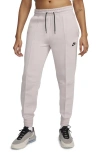 Nike Women's  Sportswear Tech Fleece Mid-rise Jogger Pants In Platinum Violet/black