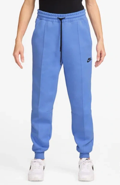 Nike Sportswear Tech Fleece Joggers In Royal Periwinkle/black