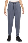 Nike Sportswear Tech Fleece Mid-rise Joggers In Gray
