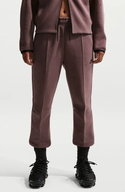 Nike Sportswear Tech Fleece Mid-rise Joggers In Metallic