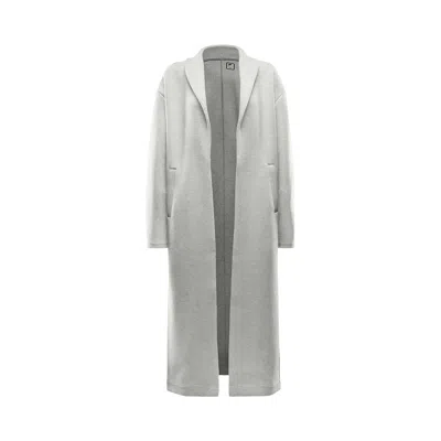 Pre-owned Nike Sportswear Tech Fleece Oversized Duster Jacket 'light Grey Heather/black' | Women's Size S In Gray