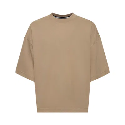 Pre-owned Nike Sportswear Tech Fleece Reimagined Oversized Short-sleeve Sweatshirt 'light Iron Ore' | Grey | M In Gray