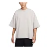 Nike Sportswear Tech Fleece Reimagined Oversized T-shirt Asia Sizing 'light Iron Ore' In White