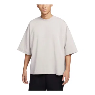 Nike Sportswear Tech Fleece Reimagined Oversized T-shirt Asia Sizing 'light Iron Ore' In White