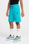 Nike Tech Fleece Big Kids' (boys') Shorts In Blue