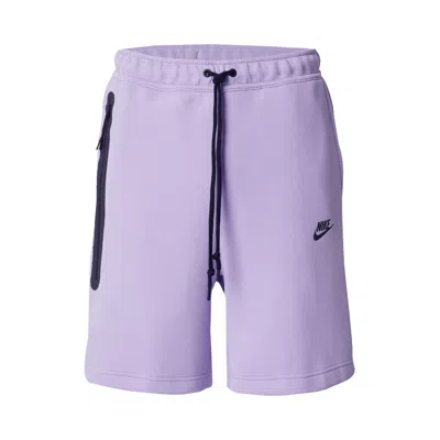 Pre-owned Nike Sportswear Tech Fleece Shorts 'hydrangeas/black' | Purple | Men's Size Xxl