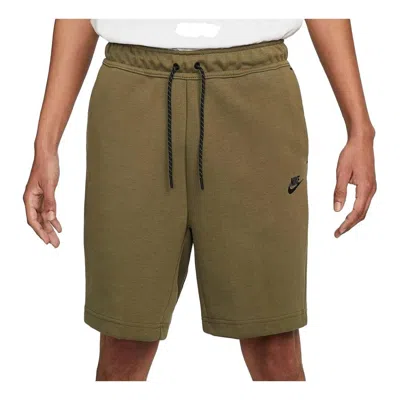 Nike Sportswear Tech Fleece Shorts 'medium Olive' In Green