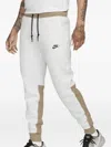 Nike Sportswear Tech Fleece "summit White/khaki/black" Track Pants In White