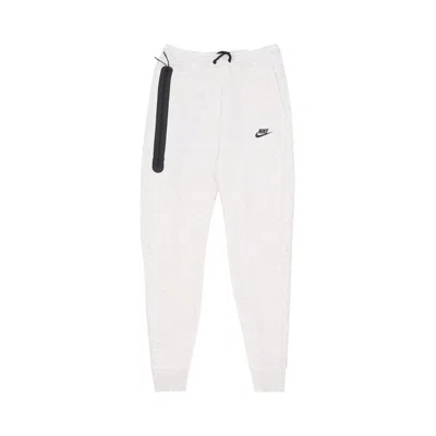 Pre-owned Nike Sportswear Tech Fleece Sweatpants 'birch Heather/black' | White | Men's Size S