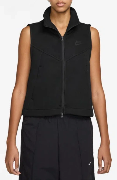 Nike Sportswear Tech Fleece Vest In Black/black