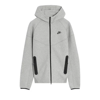 Pre-owned Nike Sportswear Tech Fleece Windrunner Full Zip Hoodie 'dark Grey Heather/black'