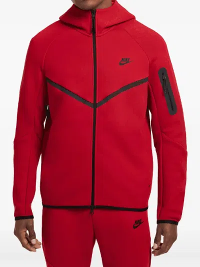 NIKE SPORTSWEAR TECH FLEECE WINDRUNNER "GYM RED/BLACK" JACKET