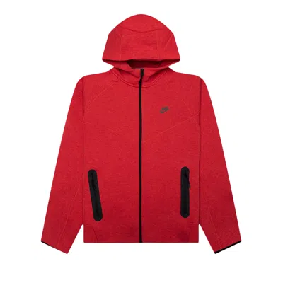 Pre-owned Nike Sportswear Tech Fleece Windrunner Hoodie 'light University Red Heather/black' | Men's Size Xxl