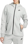 Nike Womens  Nsw Tech Fleece Wr Full-zip Hoodie In Grey Heather/black