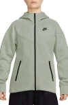 Nike Sportswear Tech Fleece Windrunner Zip Hoodie In Jade Horizon/ Black