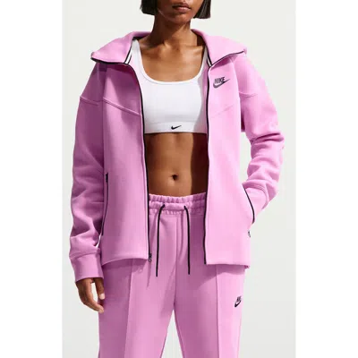 Nike Sportswear Tech Fleece Windrunner Zip Hoodie In Purple
