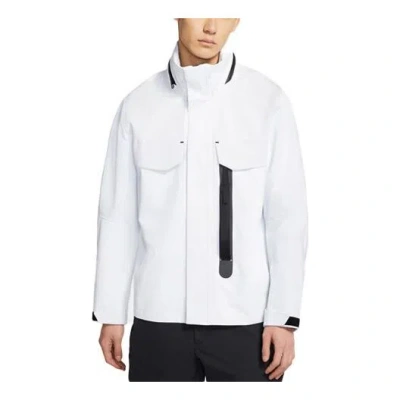 Nike Sportswear Tech Pack Contrast Sports Hooded Jacket For Men White