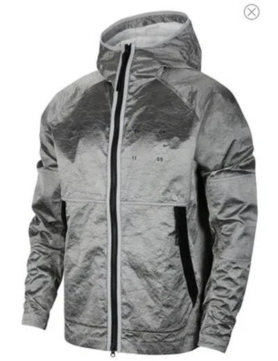 Pre-owned Nike Sportswear Tech Pack Water Repellent Hooded Jacket In Gray