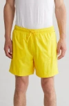 Nike Sportswear Tech Pack Woven Shorts In Tour Yellow/black/sulfur