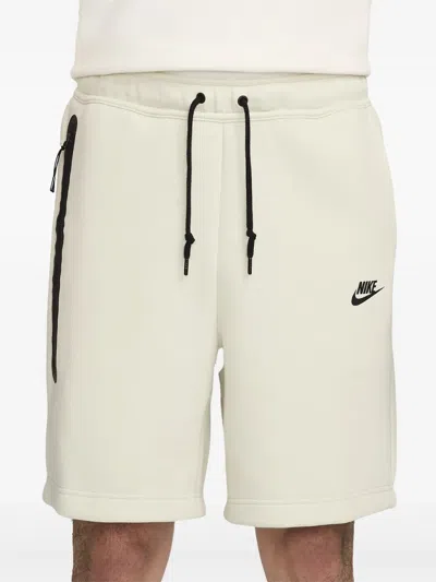 Nike Sportswear Tech "sea Glass/black" Shorts In Neutrals