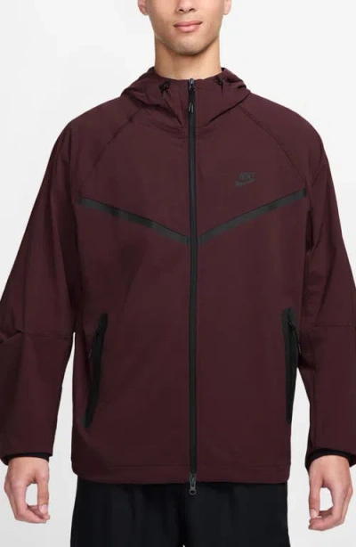 Nike Sportswear Tech Windrunner Jacket In Burgundy